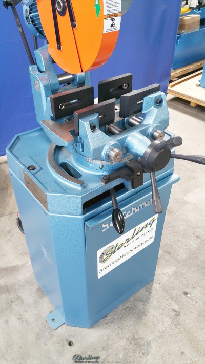 New Scotchman (LOW TURN, MANUAL VISE AND MANUAL DOWN FEED) Circular Cold Saw (For Cutting Steel, Stainless, Aluminum, Brass, Copper, Plastics)
