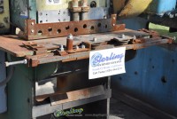 used lodge & shipley cut to length line with rowe 12,000 lbs. coil reel, press room straightener/feed and a lodge & shipley cut-off shear 2CT24