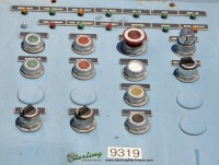 used lodge & shipley cut to length line with rowe 12,000 lbs. coil reel, press room straightener/feed and a lodge & shipley cut-off shear 2CT24