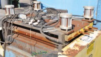 used lodge & shipley cut to length line with rowe 12,000 lbs. coil reel, press room straightener/feed and a lodge & shipley cut-off shear 2CT24