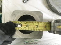 used custom hydraulic swager machine built for making table legs
