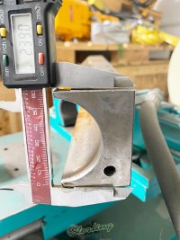 used custom hydraulic swager machine built for making table legs