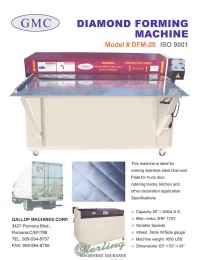 brand new gmc diamond forming machine